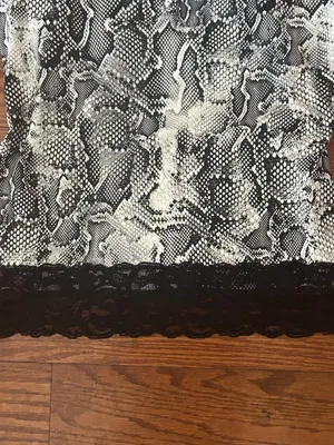 White House Black Market Black Snake-Pattern Lace Camisole Size Large Tank Top thumbnail 4