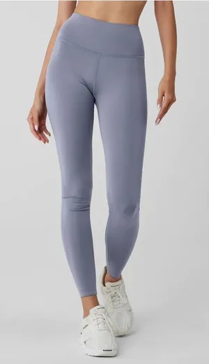 Alo Yoga High-Waist Airbrush Legging in Fog thumbnail 1