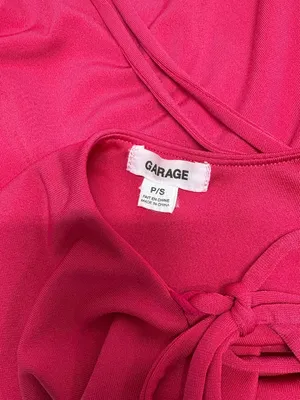 Garage Red Sleeveless Back Lace-Up Dress = Size‎ S. thumbnail 5