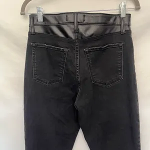 Abercrombie & Fitch Super Skinny Ankle Women Jeans Sz 6 Y2K Grunge Faux Leather thumbnail 7