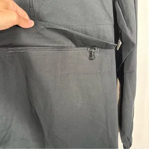 Aerie Offline Black Quarter Zip Anorak Jacket Size Small Petite Utility thumbnail 6