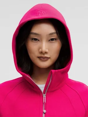 Lululemon NWT Scuba Oversized Half Zip Hoodie Fleece Pink Dragon Size XS/S thumbnail 4