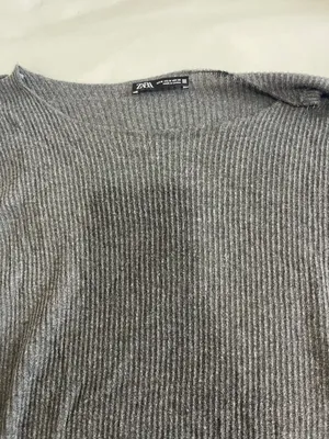 ZARA Knit Ribbed Shirt thumbnail 5