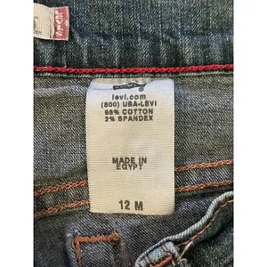 Levis Relaxed Boot Cut Jeans Womens 12 Blue Medium Wash Stretch Denim Pants thumbnail 9