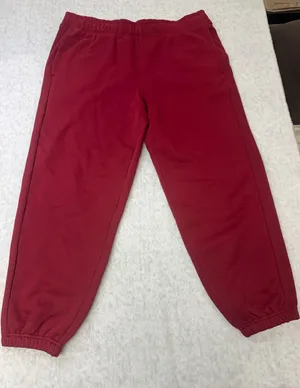 Member's Mark Womens Fleece Jogger Pants Burgundy Red‎ Relaxed Fit XL NWT thumbnail 1