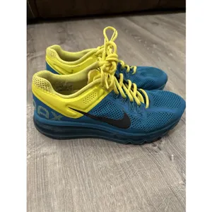 Nike Air Max‎ 2013 Women's Size 8.5 Running Shoes Teal Yellow thumbnail 2