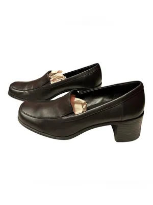 Croft & Barrow Chantal vintage-style square toe block heel leather loafers thumbnail 3