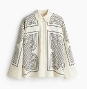 H&M Printed Long Sleeve Top thumbnail 1