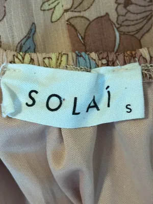 Solaí The Label Peach-Orange‎ Boho Floral Maxidress | Size S thumbnail 3