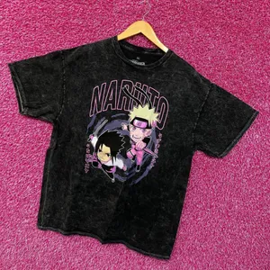 Naruto Chibi Style Mineral Wash Anime Tshirt size Extra Larg thumbnail 3