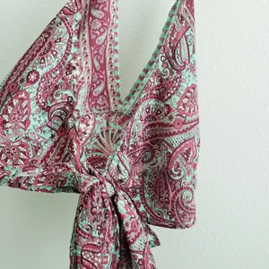 Anthropologie Valdior Boho Bohemian Belle Sleeve Paisley Top Set thumbnail 11