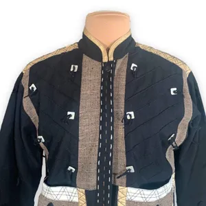 Vintage Yak Magik Jacket 90s‎ Embroidered Western Boho Cropped Black Western thumbnail 3