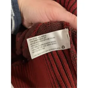 Knox rose nwt pointelle mock neck burgundy sweater m thumbnail 7