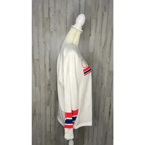NWT NHL Washington Capitals Women's Large Long Sleeve Drawstring‎ Waist T-Shirt thumbnail 2