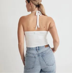 Madewell Supima Rib Halter Tank Top thumbnail 2