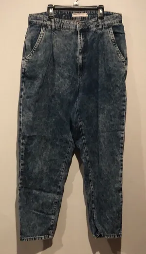 Garage Denim Acid Wash High Waisted 80s Mom Jeans thumbnail 1