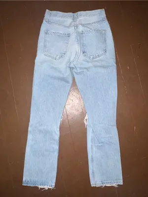 AGOLDE Light Blue Distressed Women’s Jeans thumbnail 4