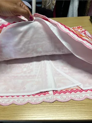 J.Marie Marina Embroidered Floral Mini Skirt Pink Orange White Size S thumbnail 9