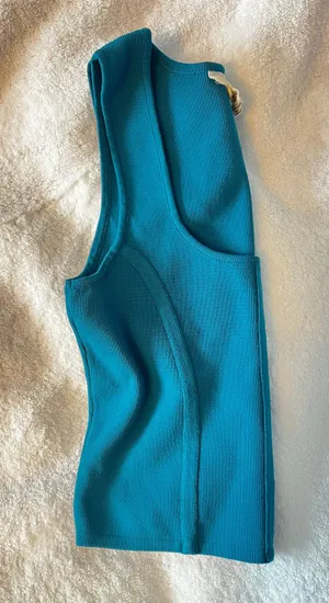TJ Maxx teal crop top thumbnail 5