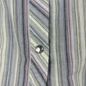 Ariat‎ Pro Series Women's XL Striped Button Up Western Shirt Bedazzled Snaps thumbnail 5