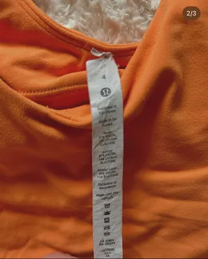 Orange Lululemon Tank Align thumbnail 2