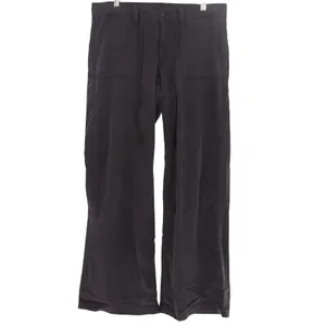 American Eagle Outfitters Baggy Utility Pants Womens 6 Black Stretch Wide Leg thumbnail 2