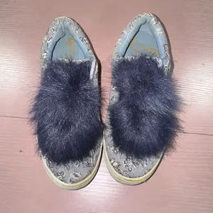 Sam Edelman Leya Sneakers with Navy Faux Fur Size 6 thumbnail 3