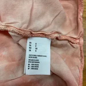 American Eagle Top Womens Small Pink Tie‎ Dye Off Shoulder Crop Blouse Summer thumbnail 4