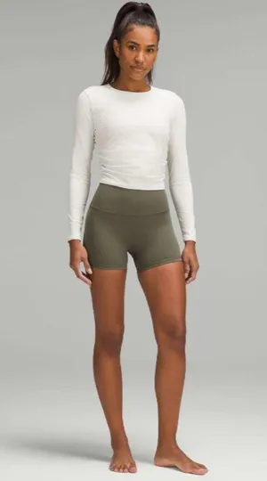 NWT Lululemon Align High Rise Short 4” Army Green Women’s Shorts Size 10 thumbnail 3