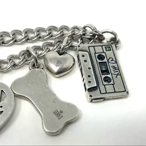 James Avery sterling silver charm bracelet, 8 charms thumbnail 8