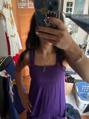 Purple Dress with Buttons thumbnail 2