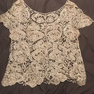 Crochet Sparkle Lace Top thumbnail 2