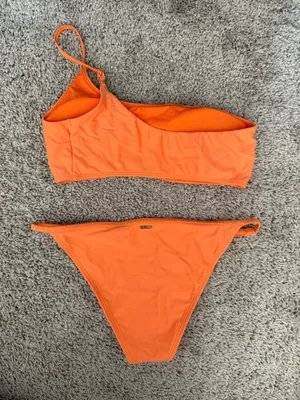 Hollister Orange Bikini Set One-Shoulder thumbnail 2