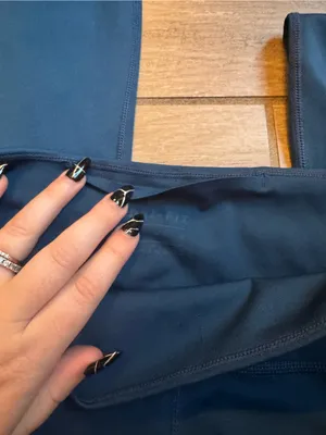 Nike Women's Navy Blue Athletic Leggings thumbnail 5