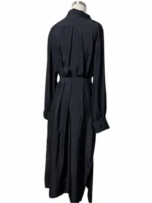 NWT Jcrew Black Midi Long Sleeve Dress thumbnail 6