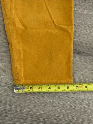 Free People Mustard Corduroy Paperbag Waist Pants thumbnail 8