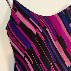 Betsey Johnson silk Y2K vintage Asymmetrical Dress in Pink and Purple thumbnail 5