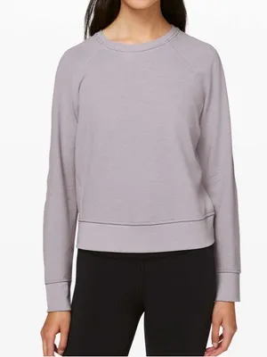 Lululemon Every Moment Crew Lavender Grey thumbnail 3
