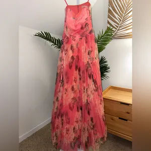 Hutch Costella‎ Pink Blush Floral Tulle Gown Dress size 14 thumbnail 8