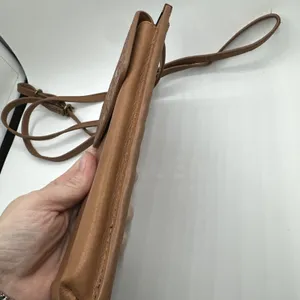 The Sak Collective Leather Smartphone Crossbody Wallet Bag Tobacco Brown Mandala thumbnail 9