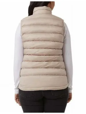 32 Degrees Heat Women’s Puffer Vest in Beige thumbnail 3