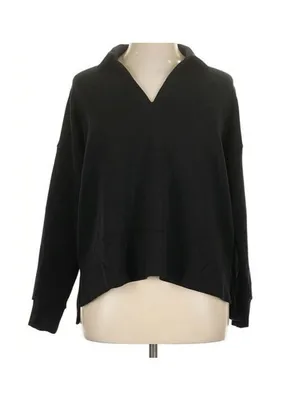 Spanx Black Air Essentials Polo Long Sleeve Top plus size 1X 50777r thumbnail 11