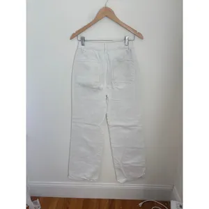 Reformation Alyssa High‎ Rise Wide Leg Long Jeans White Denim Size 26 thumbnail 3