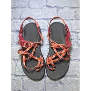 Chacos Sz 9 Wmns ZX/2 Cloud Dual Adjustable Straps Cushioned Sandal Orange/Pink thumbnail 4