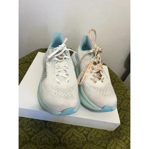 Hoka Mach 6 Women's Running Shoes White Aqua Teal Size 8.5 thumbnail 2