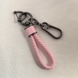 Car Keychain Carabiner Keychain for Men Women Braided Rope Bag Charm Key Rings thumbnail 4