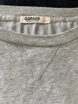 Garage Off-The-Shoulder Top Grey thumbnail 5