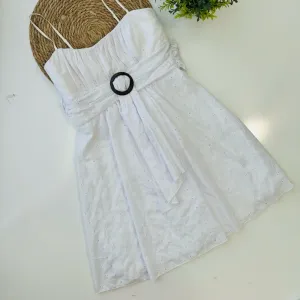 Crystal Doll White Eyelet Sundress DRESS 9‎ NWT thumbnail 1