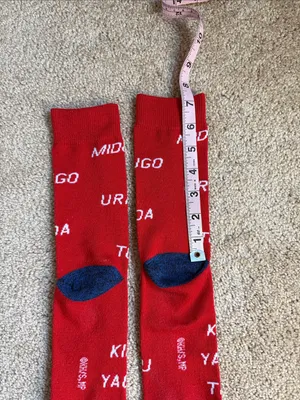 My Hero Academia Red Class 1-A Character Crew Socks. Unisex thumbnail 3