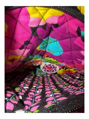 ⁠Vera Bradley Retired Va Va Bloom Quilted Floral Backpack Pink Yellow Green thumbnail 4
